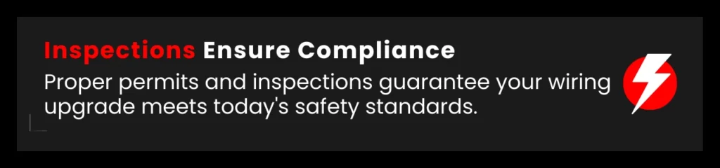 Permits and inspections ensure your knob and tube wiring replacement meets Ontario safety standards.