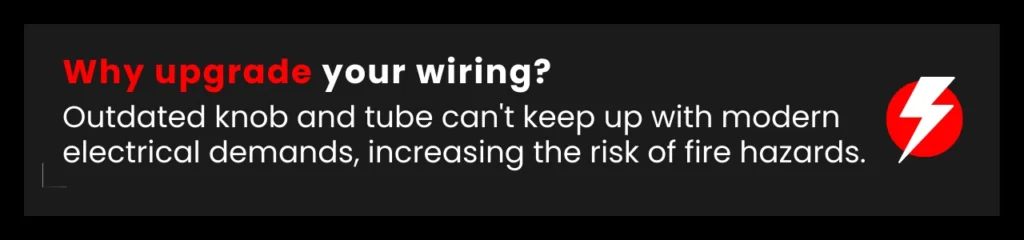 Upgrading outdated wiring protects your home from fire risks and meets modern electrical demands.