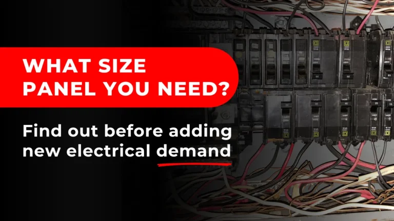 A hero image that begs the question, 'What Size Electrical Panel Do I Need?'